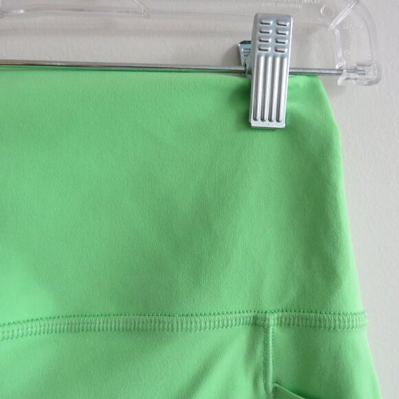 ATHLETA Salutation Stash High Rise 5" Short Neon Green Mint Athleisure Gym Sz S - Picture 5 of 12